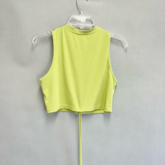 Don't Trip Mac Miller lime green wrap for ribbed mock neck tank top size small - Picture 14 of 14